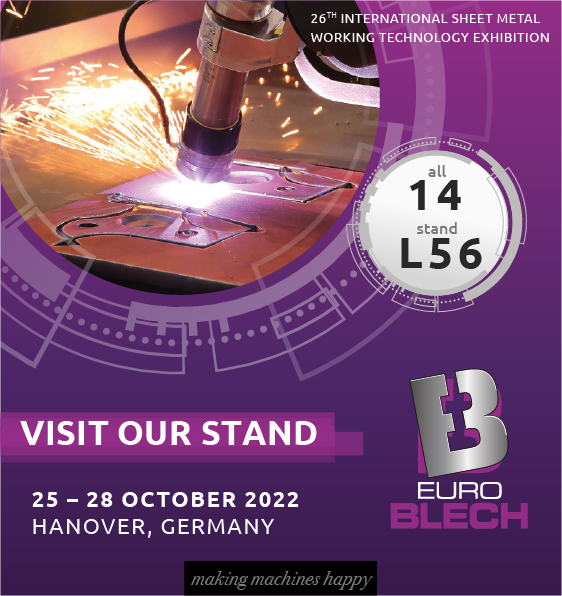 Euroblech Hannover October 2022  Hall 14 stand L56