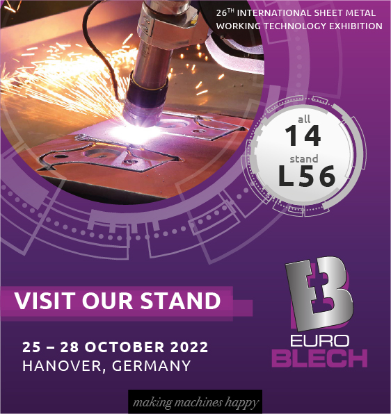 Euroblech Hannover October 2022 Hall 14 stand L56
